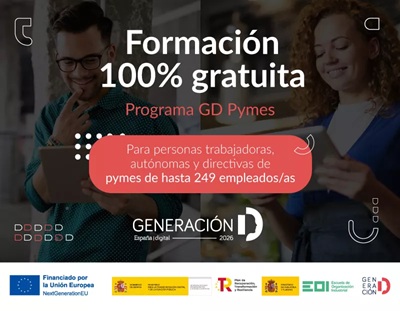 Banner con formación 100% gratuita de El Futuro es Digital